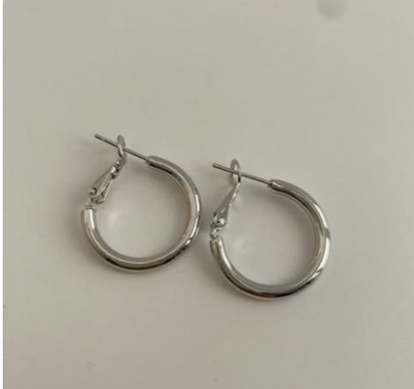 Silver Hoops