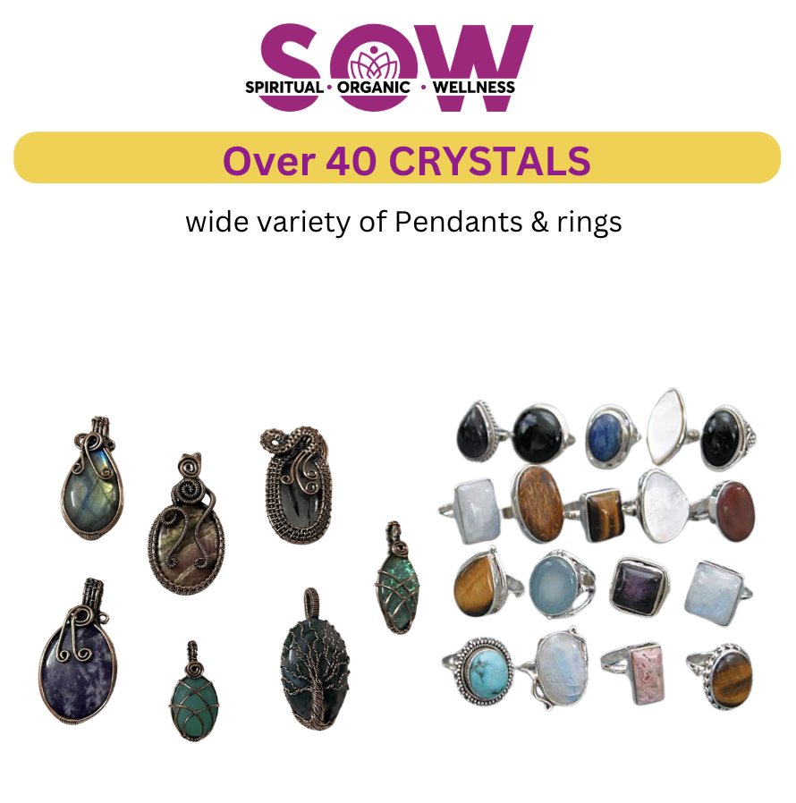 Crystal Pendants & Rings